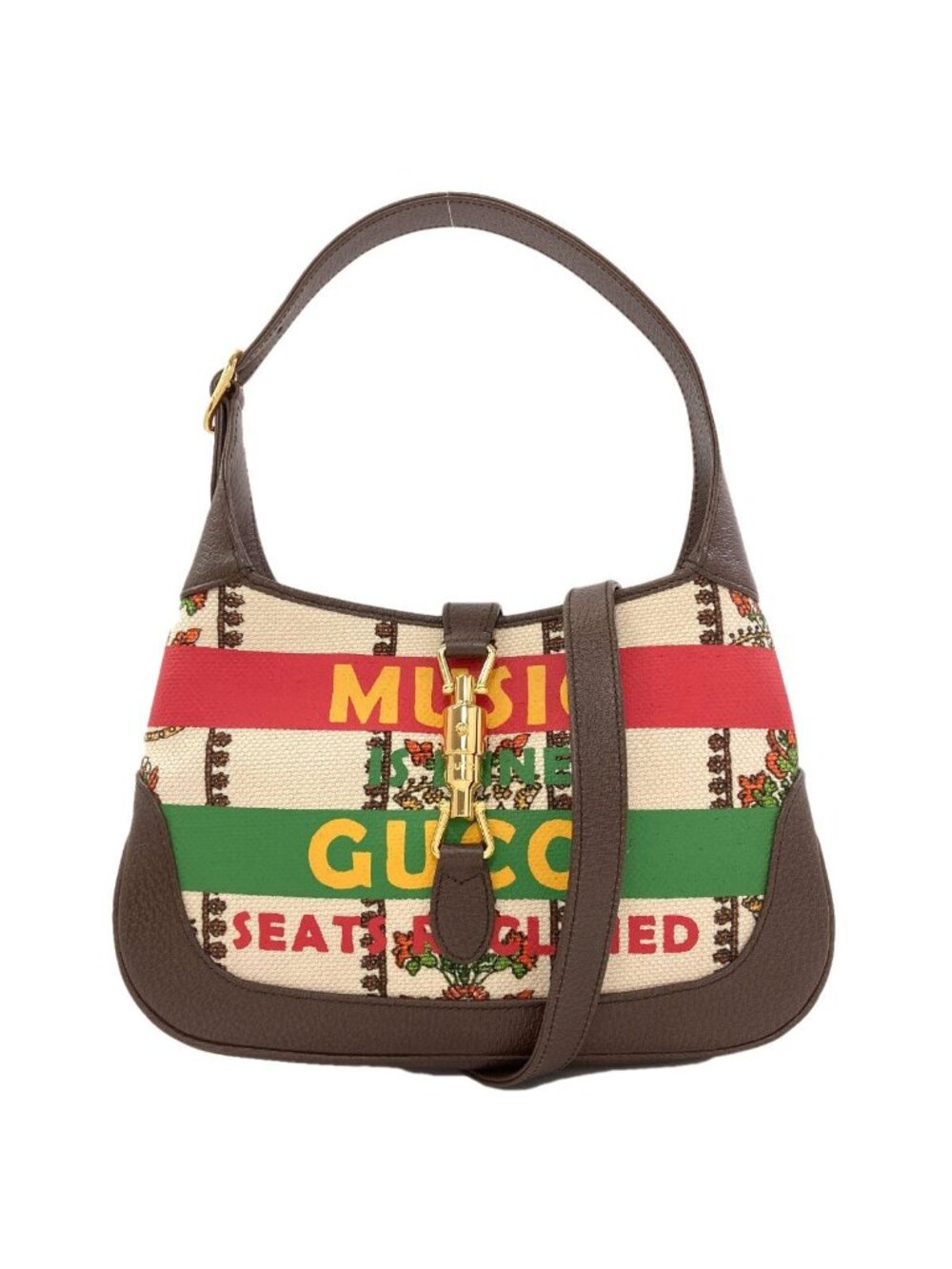 Gucci Jackie Handbag Canvas Leather